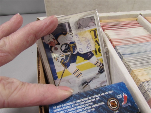 3 4-ROW BOXES OF MIXED SPORTS CARDS #7