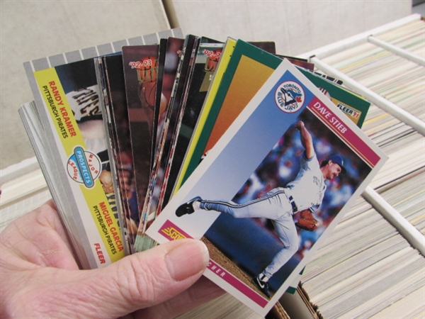 3 4-ROW BOXES OF MIXED SPORTS CARDS #7