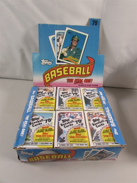 2 NOS BOXES OF TOPPS UNOPENED BASEBALL/GUM PACKS