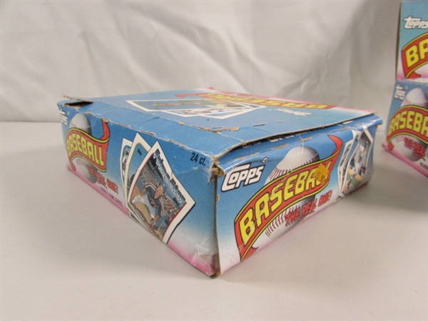 2 NOS BOXES OF TOPPS UNOPENED BASEBALL/GUM PACKS