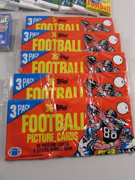 ASSORTED NEW PACKS OF SPORTS CARDS