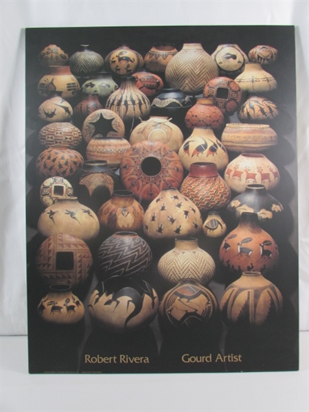 ROBERT RIVERA GOURD ARTIST PRINT ON BOARD