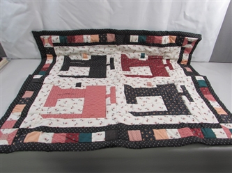 SMALL "SINGER" SEWING MACHINE WALL QUILT