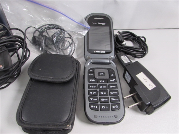 ASSORTED SMALL ELECTRONICS CELL PHONES, RADIOS, CALCULATORS, CLOCKS & MORE