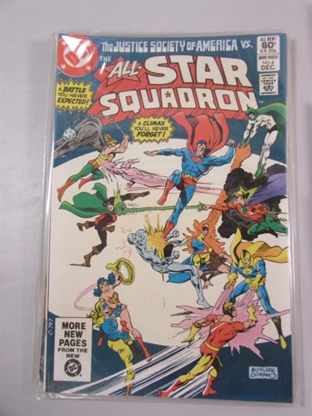 VINTAGE COMIC BOOKS - ALL STAR SQUADRON, MOON KNIGHT & FIRESTORM