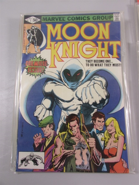 VINTAGE COMIC BOOKS - ALL STAR SQUADRON, MOON KNIGHT & FIRESTORM