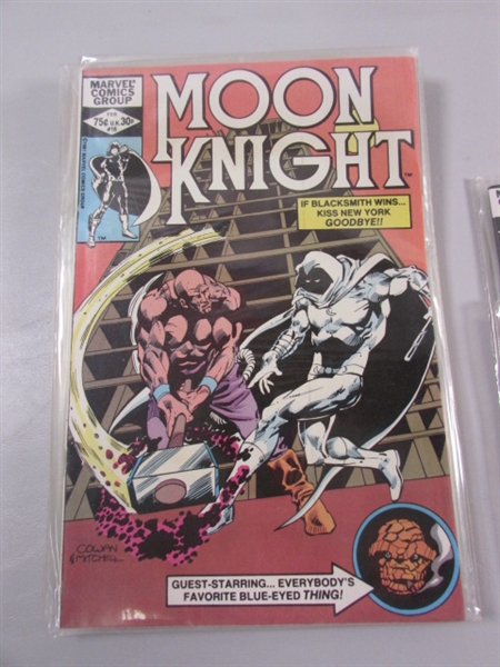 VINTAGE COMIC BOOKS - ALL STAR SQUADRON, MOON KNIGHT & FIRESTORM