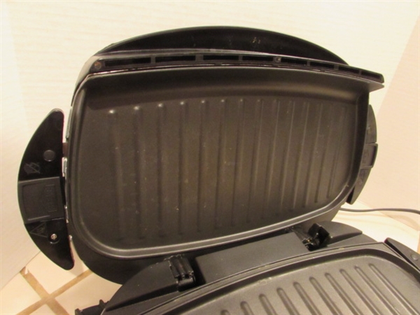 GE WAFFLE IRON & GEORGE FOREMAN GRILL