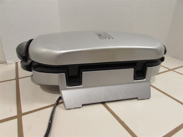 GE WAFFLE IRON & GEORGE FOREMAN GRILL