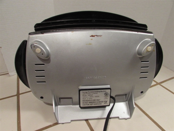 GE WAFFLE IRON & GEORGE FOREMAN GRILL