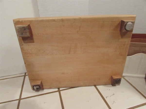 COUNTERTOP BUTCHER BLOCK, LAZY SUSAN, NAPKIN HOLDER & MORE