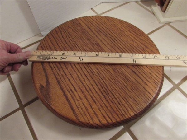 COUNTERTOP BUTCHER BLOCK, LAZY SUSAN, NAPKIN HOLDER & MORE