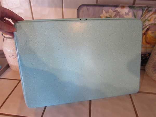 CANISTERS, COOKIE SHEET, TRAY, CUTTING BOARD & MORE