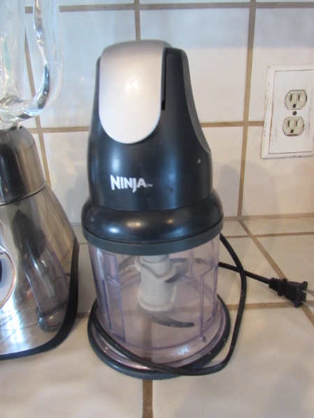 OSTER 16-SPEED BLENDER, NINJA CHOPPER & SLICING TOOL