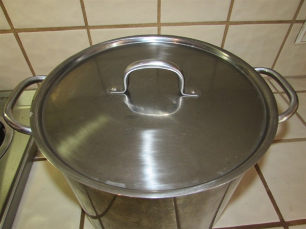 REVERE WARE POTS & STAINLESS STEEL STOCK POT