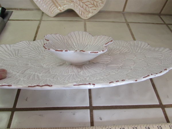 WHITE SERVING DISHES