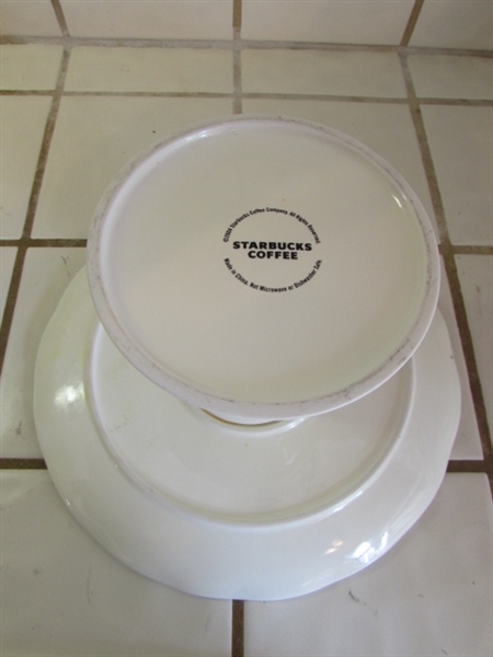 WHITE 'STARBUCKS & POTLUCK CAKE STANDS