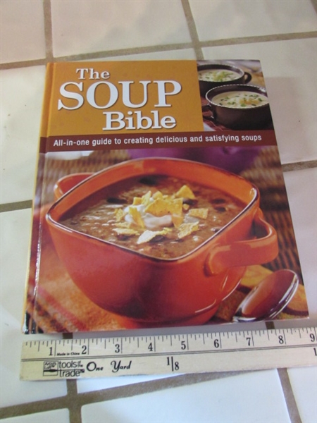 COOKBOOKS, KITCHEN SCALE & DECORATIVE URN