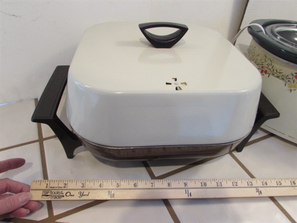 ELECTRIC SKILLET & RIVAL CROCK-POT