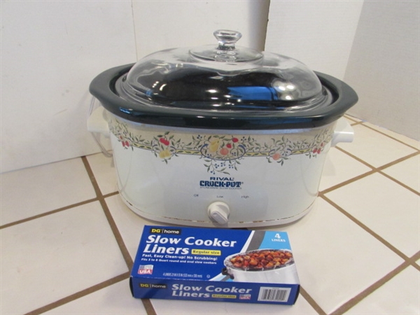 ELECTRIC SKILLET & RIVAL CROCK-POT