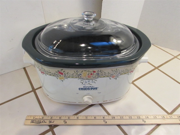 ELECTRIC SKILLET & RIVAL CROCK-POT