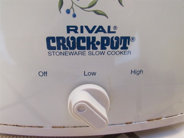 ELECTRIC SKILLET & RIVAL CROCK-POT