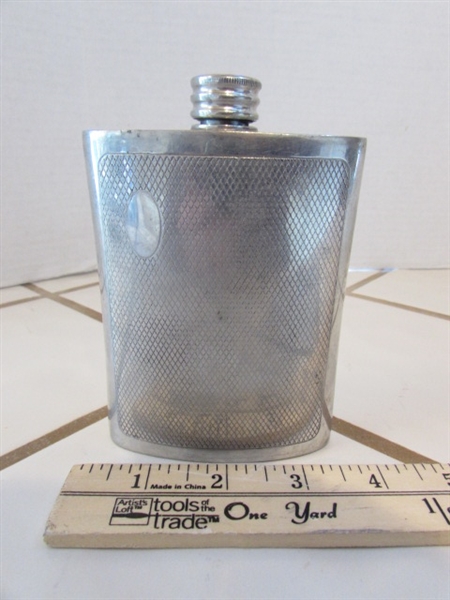 2 METAL FLASKS