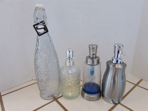 SOAP DISPENSERS & DECANTER