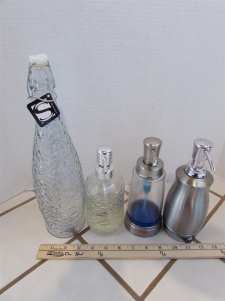 SOAP DISPENSERS & DECANTER