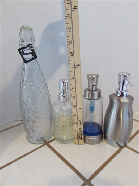 SOAP DISPENSERS & DECANTER