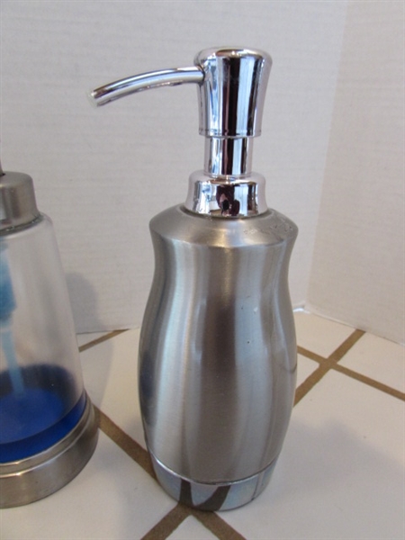 SOAP DISPENSERS & DECANTER