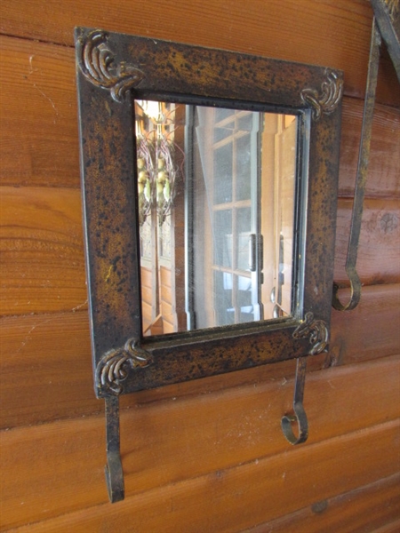 DECORATIVE MIRRORS W/METAL FRAMES