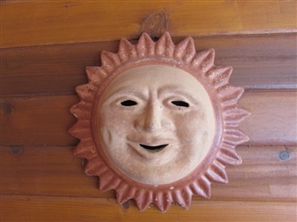 CLAY SUN WALL ART