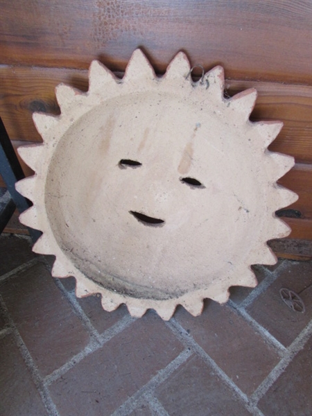 CLAY SUN WALL ART