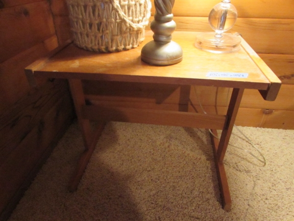 TABLE, LAMP, BASKET, DECOR & MORE