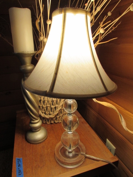 TABLE, LAMP, BASKET, DECOR & MORE