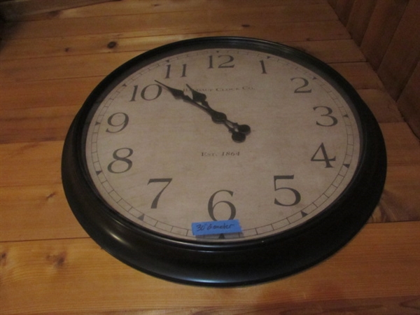 30 DIAMETER WALL CLOCK