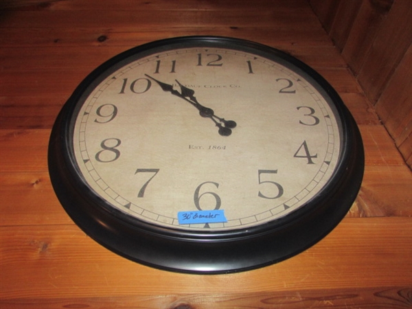 30 DIAMETER WALL CLOCK