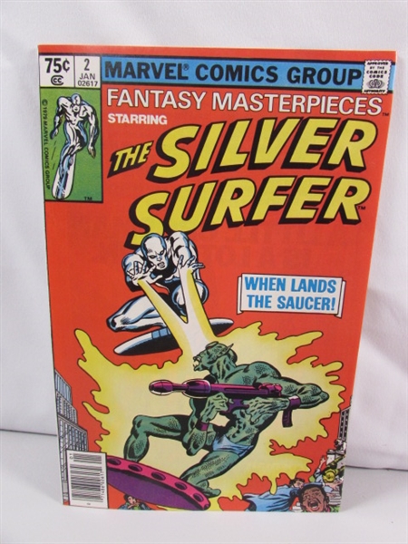 VINTAGE SILVER SURFER & SILVER SABLE COMIC BOOKS