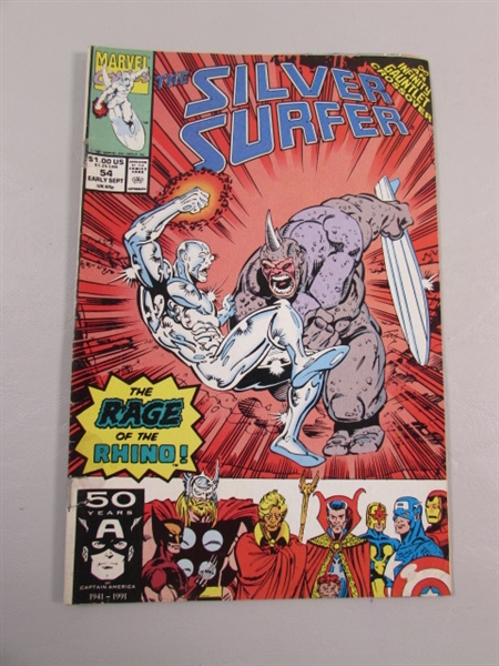 VINTAGE SILVER SURFER & SILVER SABLE COMIC BOOKS