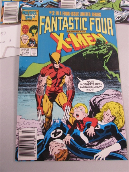 MARVEL RED SABLE & FANTASTIC FOUR VS X-MEN COMIC BOOKS