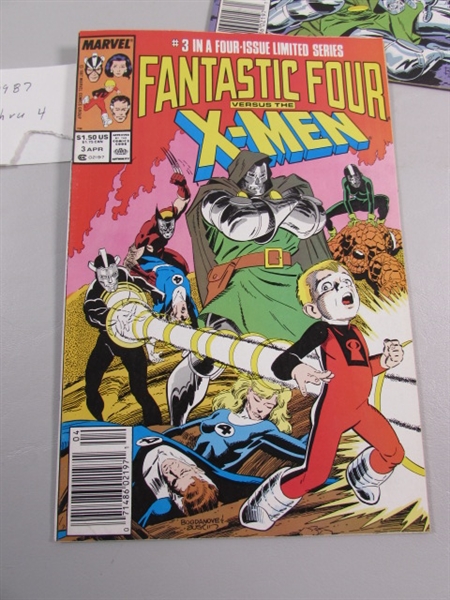 MARVEL RED SABLE & FANTASTIC FOUR VS X-MEN COMIC BOOKS