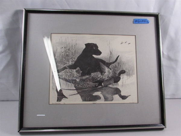 RETRIEVER BY GLENN GORE FRAMED & MATTED PRINT - SPECIAL PORTFOLIO EDITION