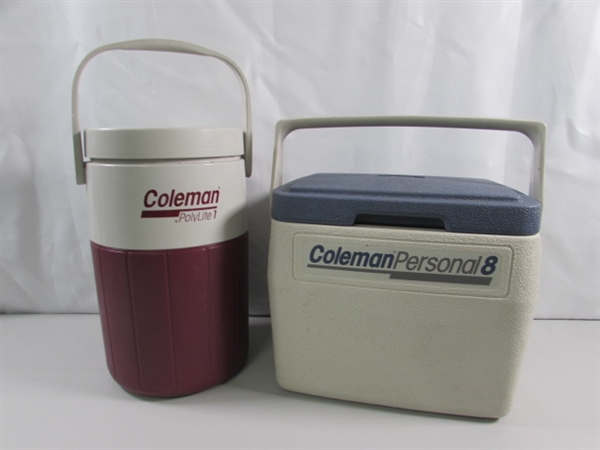 COLEMAN INSULATED 1-GALLON DRINK CONTAINER & PERSONAL COOLER