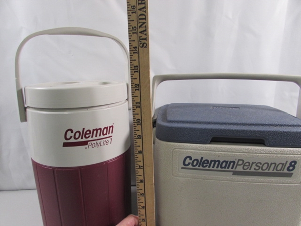 COLEMAN INSULATED 1-GALLON DRINK CONTAINER & PERSONAL COOLER