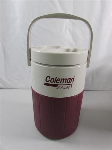 COLEMAN INSULATED 1-GALLON DRINK CONTAINER & PERSONAL COOLER