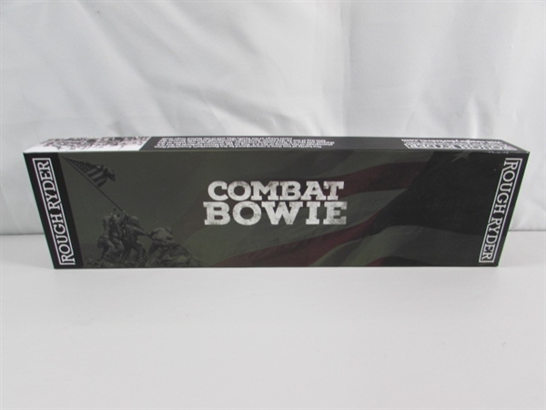 NEW ROUGH RIDER COMBAT BOWIE KNIFE W/SHEATH