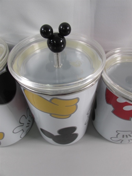 METAL MICKEY MOUSE CANISTERS & MICKEY/MINNIE TINS & MORE