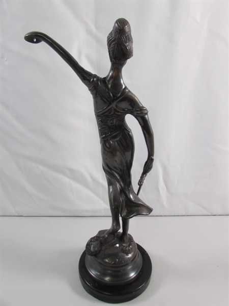 LADY JUSTICE BRONZE STATUE (NO WEIGHTS)