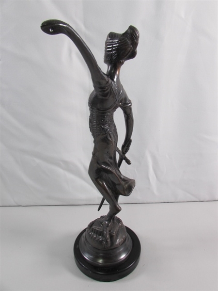 LADY JUSTICE BRONZE STATUE (NO WEIGHTS)